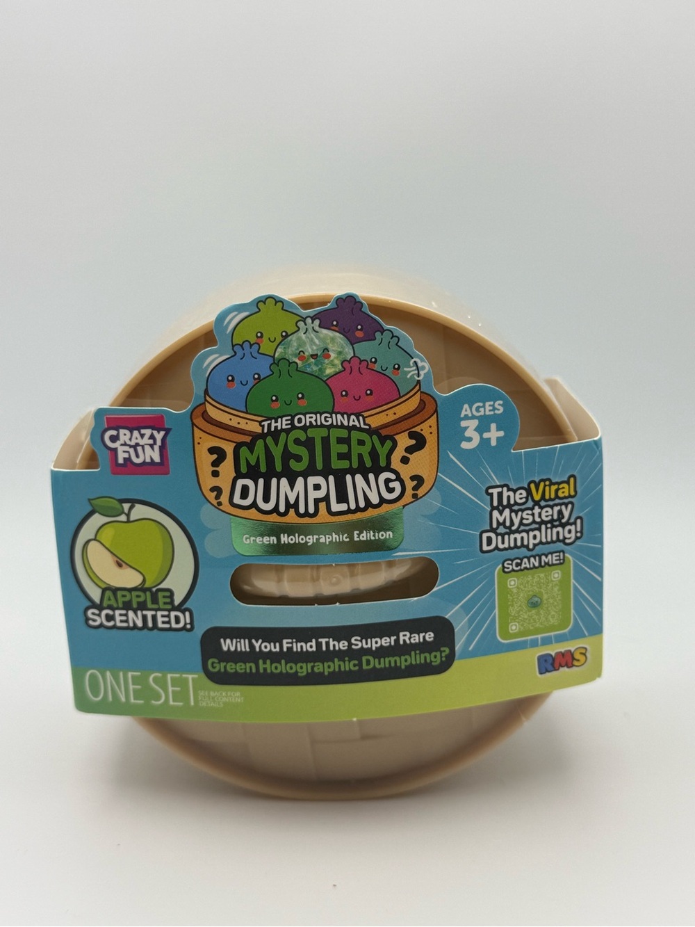RMS Crazy Fun Green Holographic Mystery Dumpling Apple Scented NIP